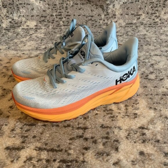 Hoka One One Clifton 8 Sunset Women’s Running Shoes Sizes 5 - Picture 3 of 5